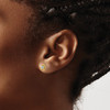 Lex & Lu 14k Yellow Gold Blue Topaz Earrings LAL1399 - 3 - Lex & Lu