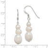 Lex & Lu Sterling Silver Freshwater Cultured Pearl Dangle Earrings LAL24354 - 4 - Lex & Lu