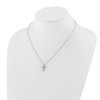 Lex & Lu 14k White Gold True Origin Lab Grown Dia. VS/SI, Cross Pendant Necklace LAL1986 - 4 - Lex & Lu