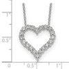 Lex & Lu 14k White Gold True Origin Lab Grown Dia. VS/SI, Heart Pendant Necklace LAL1993 - 6 - Lex & Lu