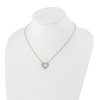 Lex & Lu 14k Yellow Gold True Origin Lab Grown Dia VS/SI, Heart Pendant Necklace LAL1994 - 4 - Lex & Lu