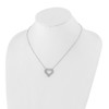 Lex & Lu 14k White Gold True Origin Lab Grown Dia. VS/SI, Heart Pendant Necklace LAL1996 - 4 - Lex & Lu