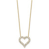 Lex & Lu 14k Yellow Gold True Origin Lab Grown Dia VS/SI, Heart Pendant Necklace LAL1997 - 2 - Lex & Lu