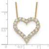 Lex & Lu 14k Yellow Gold True Origin Lab Grown Dia VS/SI, Heart Pendant Necklace LAL1997 - 6 - Lex & Lu