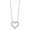 Lex & Lu 14k White Gold True Origin Lab Grown Dia. VS/SI, Heart Pendant Necklace LAL1999 - 2 - Lex & Lu