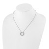 Lex & Lu 14k White Gold True Origin Lab Grown Dia Circle Pendant Chain Necklace LAL2005 - 4 - Lex & Lu