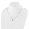 Lex & Lu 14k White Gold True Origin Lab Grown Dia. Hexagon Pendant Necklace LAL2011 - 4 - Lex & Lu