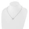 Lex & Lu 14k Rose Gold True Origin Lab Grown Dia Heart Pendant Chain Necklace LAL2021 - 4 - Lex & Lu