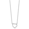 Lex & Lu 14k White Gold True Origin Lab Grown Dia. VS/SI, Heart Pendant Necklace LAL2022 - 2 - Lex & Lu