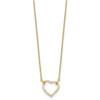 Lex & Lu 14k Yellow Gold True Origin Lab Grown Dia VS/SI, Heart Pendant Necklace LAL2023 - 2 - Lex & Lu