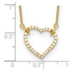 Lex & Lu 14k Yellow Gold True Origin Lab Grown Dia VS/SI, Heart Pendant Necklace LAL2023 - 6 - Lex & Lu