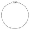 Lex & Lu 14k White Gold True Origin Lab Grown Dia. VS/SI, Cable Station Bracelet LAL2031 - 4 - Lex & Lu