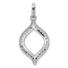 Lex & Lu 14k White Gold Lab Grown Diamond SI1/SI2, G H I, Fancy Pendant LAL2095 - 3 - Lex & Lu