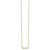 Lex & Lu 14k Yellow Gold Lab Grown Diamond SI1/SI2, G H I, Bar Necklace LAL2108 - 2 - Lex & Lu