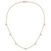 Lex & Lu 14k Yellow Gold True Origin Lab Grown Dia VS/SI, Multi Station Necklace LAL2122 - 6 - Lex & Lu