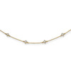 Lex & Lu 14k Yellow Gold Lab Grown Dia. SI1/SI2, G H I, Multi Station Necklace LAL2126 - Lex & Lu