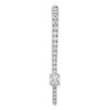 Lex & Lu 14k White Gold Lab Grown Dia. SI1/SI2, G H I, Fancy Chain Slide Pendant LAL2153 - Lex & Lu