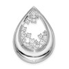 Lex & Lu 14k White Gold Lab Grown Diamond SI1/SI2, G H I, Teardrop Pendant LAL2199 - 3 - Lex & Lu