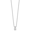 Lex & Lu 14k White Gold 1/4ct. Round Cert. Lab Grown Dia. Solitaire Pendant LAL2226 - 2 - Lex & Lu