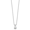 Lex & Lu 14k White Gold 1/2ct. Round Lab Grown Dia. VS/SI, Solitaire Necklace LAL2261 - 2 - Lex & Lu