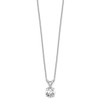 Lex & Lu 14k White Gold 3/4ct. Round Cert. Lab Grown Dia. Solitaire Pendant LAL2271 - 2 - Lex & Lu