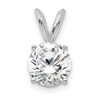 Lex & Lu 14k White Gold 3/4ct. Round Lab Grown Dia. SI1/SI2, Solitaire Pendant LAL2275 - Lex & Lu