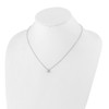 Lex & Lu 14k White Gold True Origin Lab Grown Dia. VS/SI, Slide Pendant Necklace LAL2300 - 4 - Lex & Lu