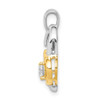 Lex & Lu 14k Two-tone Gold Lab Grown Diamond SI1/SI2, G H I, Pendant LAL2350 - 2 - Lex & Lu