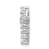 Lex & Lu 14k White Gold Lab Grown Diamond SI1/SI2, G H I, Cross Pendant LAL2355 - 2 - Lex & Lu