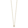 Lex & Lu 14k Yellow Gold True Origin Lab Grown Dia. Floral Pendant Necklace LAL2467 - 2 - Lex & Lu