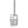 Lex & Lu 14k White Gold True Origin Lab Grown Dia. VS/SI, Bloom Pendant Necklace LAL2470 - 6 - Lex & Lu