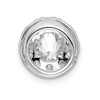 Lex & Lu 14k White Gold Lab Grown Diamond SI1/SI2, G H I, Round Halo Pendant LAL2482 - 3 - Lex & Lu