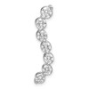 Lex & Lu 14k White Gold Lab Grown Diamond SI1/SI2, G H I, 7 stone Pendant LAL2497 - Lex & Lu