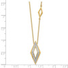 Lex & Lu 14k Yellow Gold Polished Fancy Diamond 18'' Necklace LAL2503 - 3 - Lex & Lu