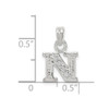 Lex & Lu Sterling Silver CZ Initial N Pendant LAL24442 - 4 - Lex & Lu