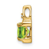 Lex & Lu 14k Yellow Gold Peridot and Diamond Pendant LAL2904 - 2 - Lex & Lu