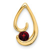 Lex & Lu 14k Yellow Gold Garnet Pendant LAL3209 - Lex & Lu