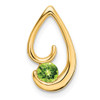 Lex & Lu 14k Yellow Gold Peridot Pendant LAL3211 - Lex & Lu