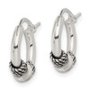 Lex & Lu Sterling Silver Hoop Earrings LAL24487 - 2 - Lex & Lu