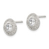 Lex & Lu Sterling Silver CZ Post Earrings LAL24499 - 2 - Lex & Lu