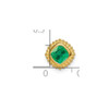 Lex & Lu 14k Yellow Gold Emerald Pendant LAL3362 - 3 - Lex & Lu