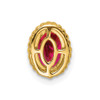 Lex & Lu 14k Yellow Gold Ruby Pendant LAL3394 - 4 - Lex & Lu