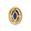 Lex & Lu 14k Yellow Gold Sapphire Pendant LAL3396 - 4 - Lex & Lu