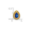 Lex & Lu 14k Yellow Gold Sapphire Pendant LAL3412 - 3 - Lex & Lu