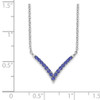 Lex & Lu 14k White Gold Tanzanite Necklace - 3 - Lex & Lu