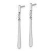 Lex & Lu Sterling Silver White Ice .023ct. Diamond Earrings - 2 - Lex & Lu