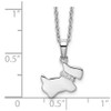 Lex & Lu Sterling Silver White Ice .018ct. Diamond Dog Necklace - 5 - Lex & Lu