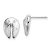 Lex & Lu Sterling Silver White Ice .045ct. Diamond Earrings - Lex & Lu