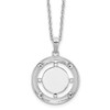 Lex & Lu Sterling Silver White Ice .025ct. Diamond Initial B Necklace - 6 - Lex & Lu