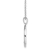 Lex & Lu Sterling Silver White Ice .025ct. Diamond Initial B Necklace - 7 - Lex & Lu